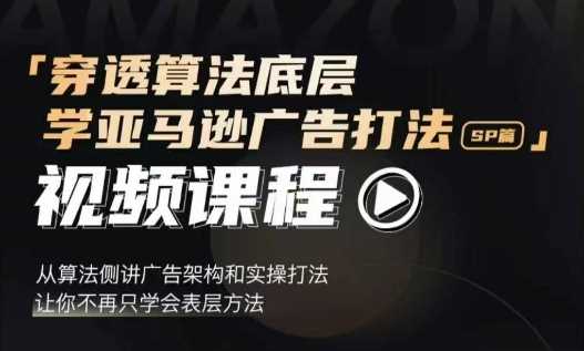 穿透算法底层，学亚马逊广告打法SP篇，从算法侧讲广告架构和实操打法，让你不再只学会表层方法-大米资源网